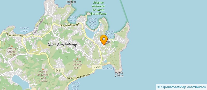 localisation de l'entreprise MADAME HANNAH GOETZ à SAINT-BARTHELEMY