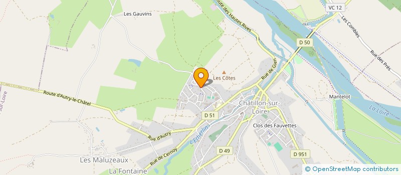 localisation de l'entreprise MADAME HANNAH-KARINA KHAZNADJI à CHATILLON-SUR-LOIRE