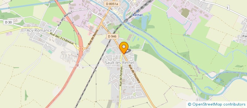 localisation de l'entreprise MADAME HANNAH LEFEVRE  SAULT-LES-RETHEL