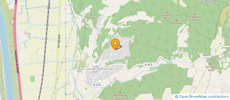 localisation de l'entreprise MADAME HANNAH THOMAS  LA GARDE-ADHEMAR