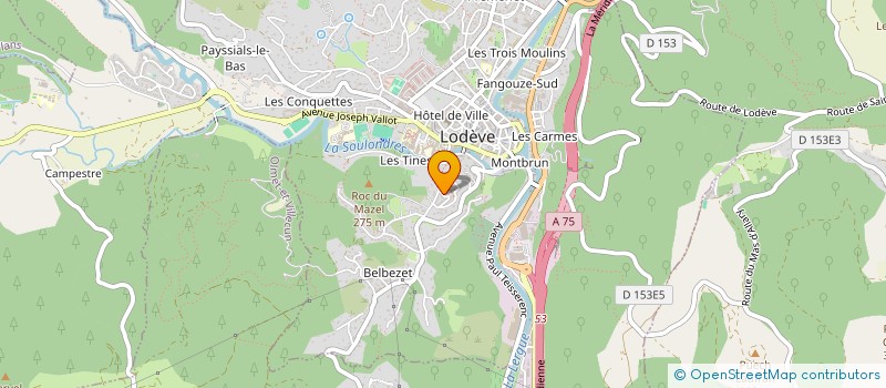 localisation de l'entreprise MADAME HANNANE ASSAID  LODEVE