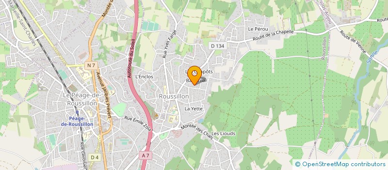 localisation de l'entreprise MADAME HANNANE BEKHOUCHE  ROUSSILLON