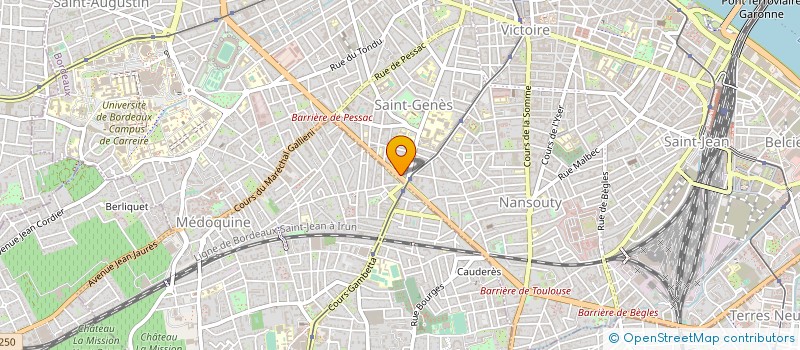 localisation de l'entreprise MADAME HANNELORE CALMES à BORDEAUX