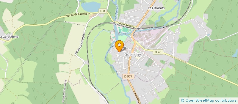 localisation de l'entreprise MADAME HANNELORE LANGER  GUERIGNY