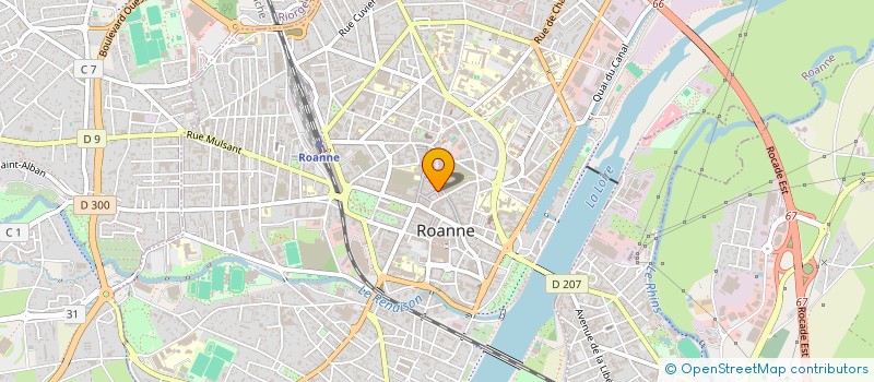 localisation de l'entreprise MADAME HANNIEL M'BIKA  ROANNE