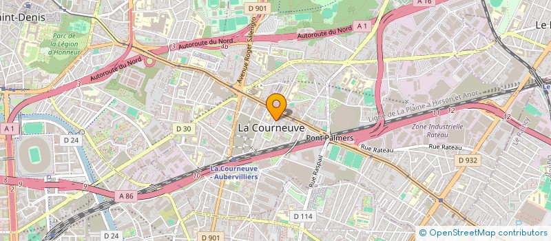 localisation de l'entreprise MADAME HANSABAHEN MAISURIA à LA COURNEUVE