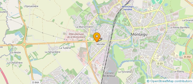 localisation de l'entreprise MADAME HAOUA OUEDRAOGO à MONTAIGU-VENDEE