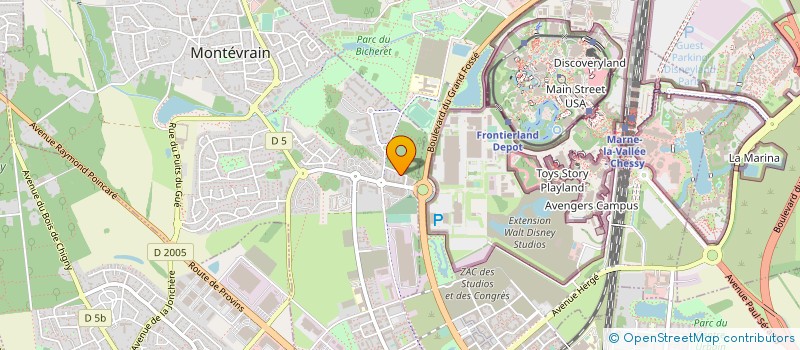 localisation de l'entreprise MADAME HAOUA TRAORE  MONTEVRAIN