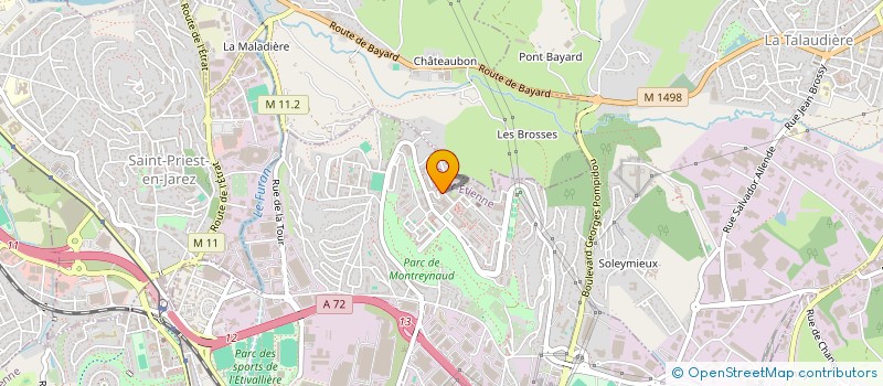 localisation de l'entreprise MADAME HAOUARIA BENYAKHOU  SAINT-ETIENNE