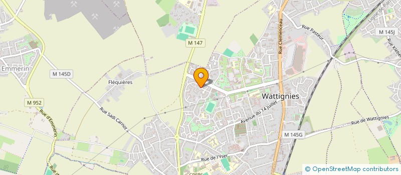 localisation de l'entreprise MADAME HAOUARIA MANKOUR à WATTIGNIES