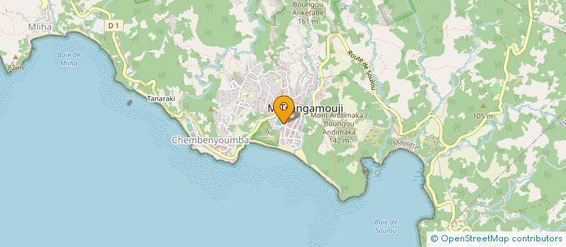 localisation de l'entreprise MADAME HAOULYAT BAHOA à M'TSANGAMOUJI