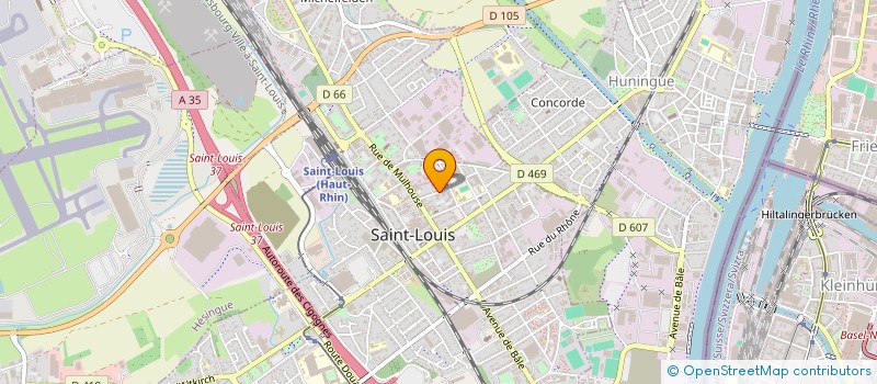 localisation de l'entreprise MADAME HAPCHATOUBA EL HADJI  SAINT-LOUIS