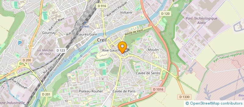 localisation de l'entreprise MADAME HAPSA SALL  CREIL