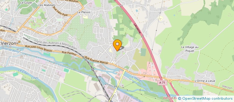 localisation de l'entreprise MADAME HARILALA ANDRIANARIVELO  VIERZON