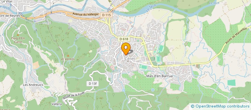 localisation de l'entreprise MADAME HARITIANA RAZAFINIMANANA  CERET