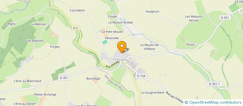 localisation de l'entreprise MADAME HARMONIE AUBIN à SAINTIGNY