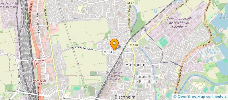 localisation de l'entreprise MADAME HARMONIE BEGON  HNHEIM