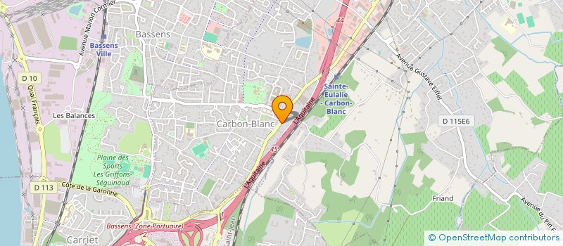 localisation de l'entreprise MADAME HARMONIE BEZY  CARBON-BLANC