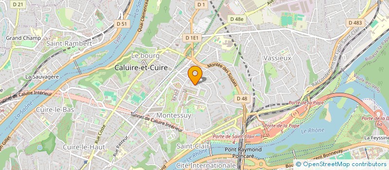 localisation de l'entreprise MADAME HARMONIE BOUHOURS  CALUIRE-ET-CUIRE