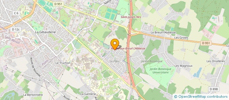 localisation de l'entreprise MADAME HARMONIE CUVELIER  POITIERS