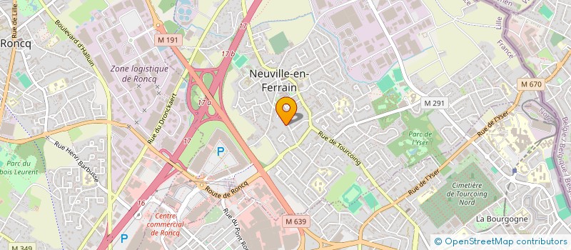 localisation de l'entreprise MADAME HARMONIE DECOTTIGNIES  RONCQ