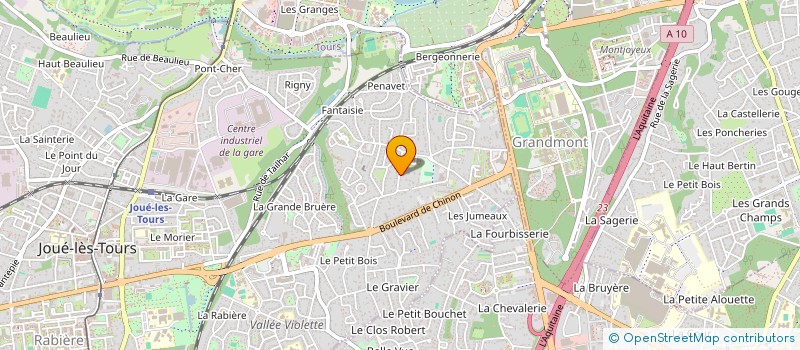 localisation de l'entreprise MADAME HARMONIE DEROUETTE  JOUE-LES-TOURS