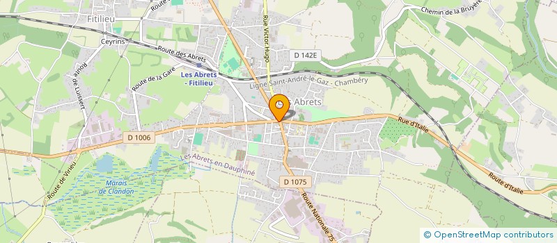 localisation de l'entreprise MADAME HARMONIE FERNANDEZ à LES ABRETS-EN-DAUPHINE