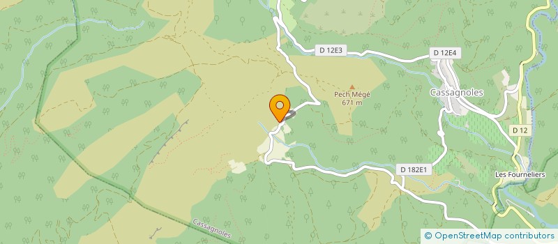 localisation de l'entreprise MADAME HARMONIE GONZALEZ  CASSAGNOLES