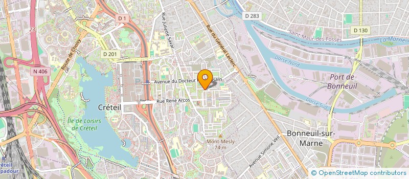 localisation de l'entreprise MADAME HARMONY ARSIGNY MIGUEL  CRETEIL