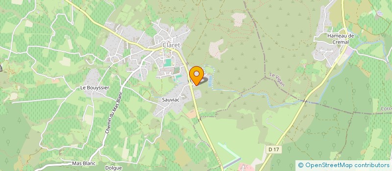 localisation de l'entreprise MADAME HARMONY BRUAND  CLARET