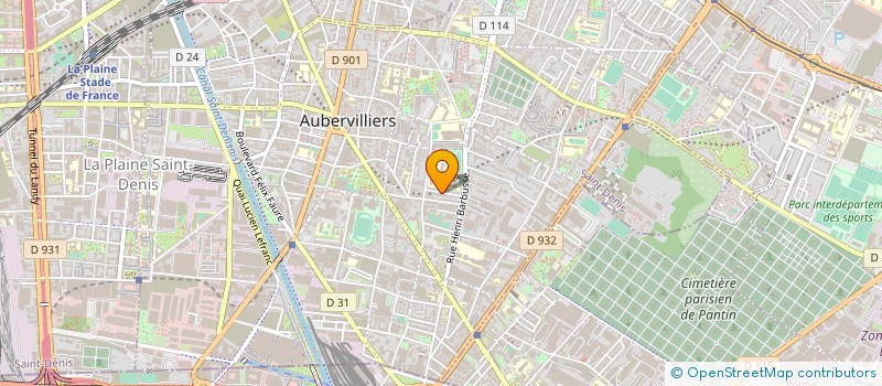 localisation de l'entreprise MADAME HAROUSSI SOUDJAY  AUBERVILLIERS