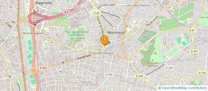 localisation de l'entreprise MADAME HARRIET SOUTH à MONTREUIL