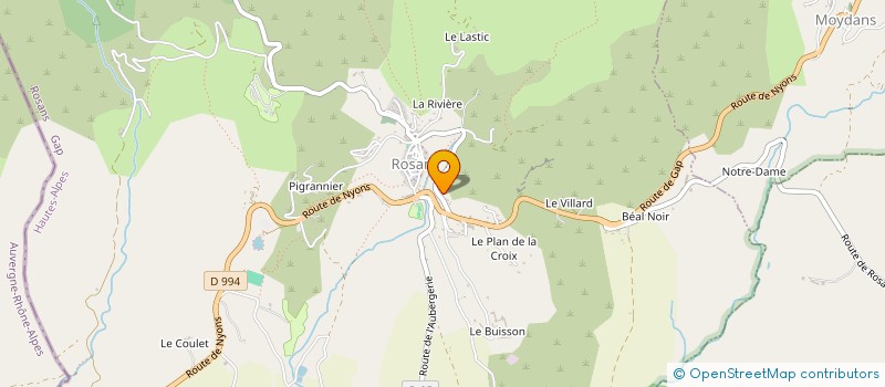 localisation de l'entreprise MADAME HARRIET VAN WIERINGEN  ROSANS