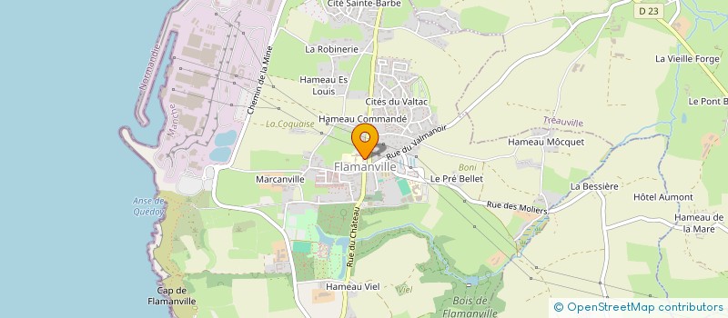 localisation de l'entreprise MADAME HASMIK TORGOMYAN  FLAMANVILLE