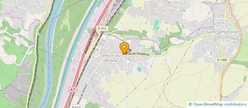 localisation de l'entreprise MADAME HASNA ADJAL  SEREZIN-DU-RHONE