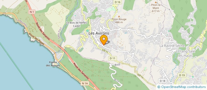 localisation de l'entreprise MADAME HASNA AHMED MOKBEL  LES AVIRONS