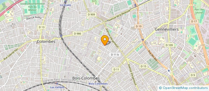 localisation de l'entreprise MADAME HASNA AIT-HAMMOU à BOIS-COLOMBES