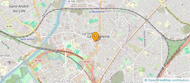 localisation de l'entreprise MADAME HASNA AMEJGAG à LA MADELEINE