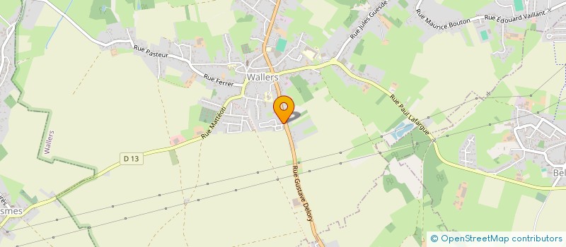 localisation de l'entreprise MADAME HASNA BEKKOUCHE  WALLERS