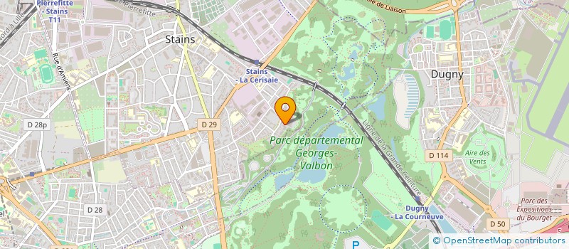 localisation de l'entreprise MADAME HASNA BOUMALASA  STAINS
