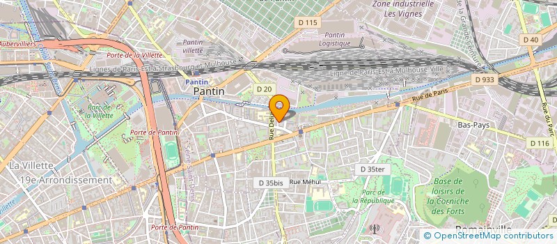 localisation de l'entreprise MADAME HASNA EL BAZ  PANTIN