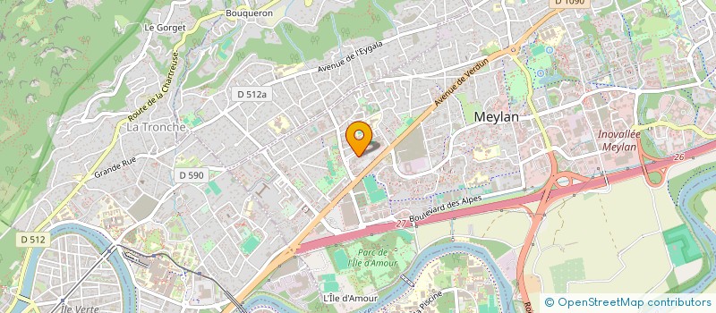 localisation de l'entreprise MADAME HASNA EL HANNAOUI  MEYLAN