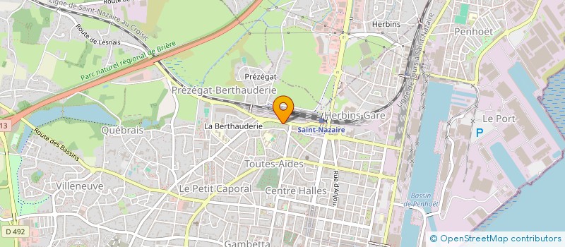 localisation de l'entreprise MADAME HASNA HAZEM  SAINT-NAZAIRE