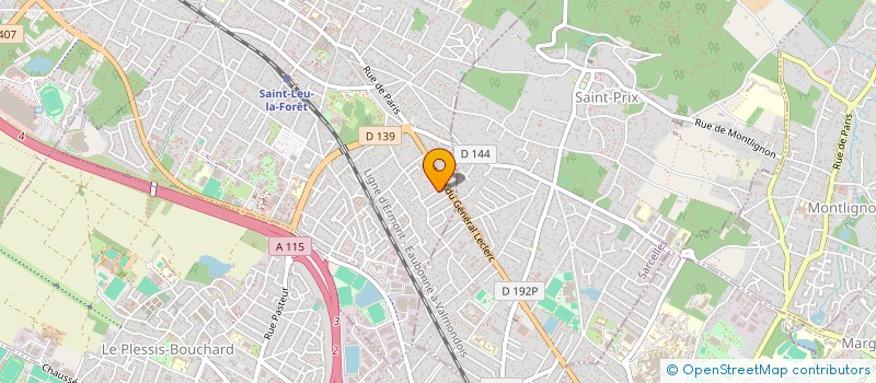 localisation de l'entreprise MADAME HASNA HUSSEIN  SAINT-LEU-LA-FORET