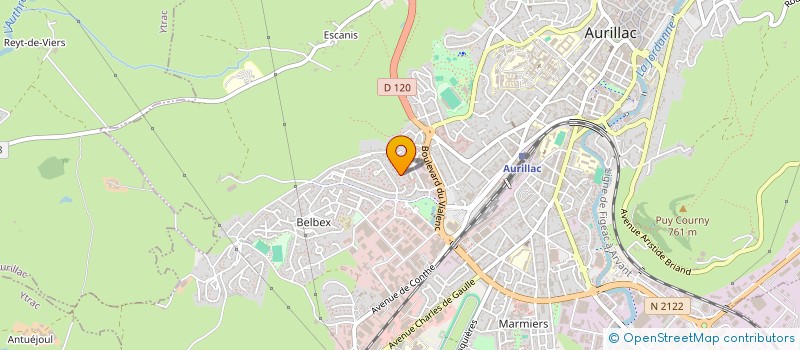 localisation de l'entreprise MADAME HASNA MAHHI à AURILLAC