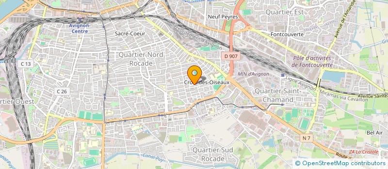 localisation de l'entreprise MADAME HASNA MTAHI  AVIGNON