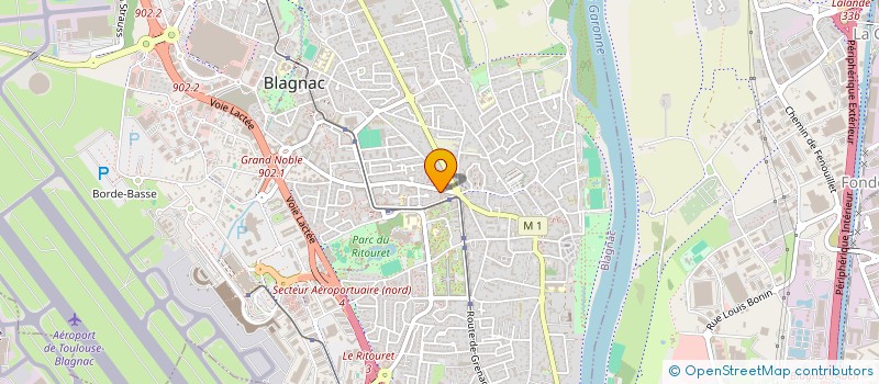 localisation de l'entreprise MADAME HASNA OUGUI à BLAGNAC