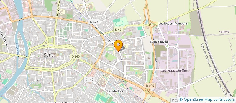 localisation de l'entreprise MADAME HASNAA ELHARCHAOY  SENS