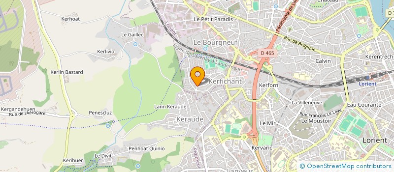 localisation de l'entreprise MADAME HASNAA MOUJAHID  LORIENT