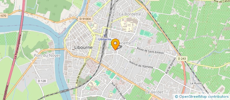 localisation de l'entreprise MADAME HASNAE ES-SALEHY  LIBOURNE